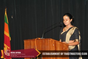 J’pura University Toastmasters Club launching ceromony