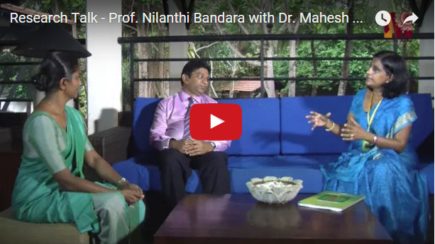 Prof Nilanthi talkes to Dr Mahesh