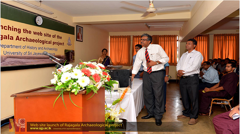 Website launch of Rajagala Archeological Project