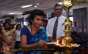 Orientation programme of the new intake of Allied Health Science