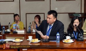 Visit of delegation from china