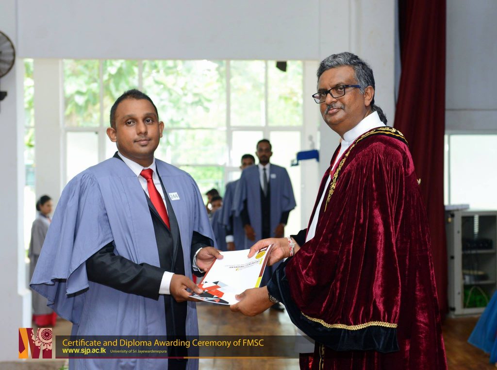 certificate awarding ceremony of FMSC (25) USJ University of Sri
