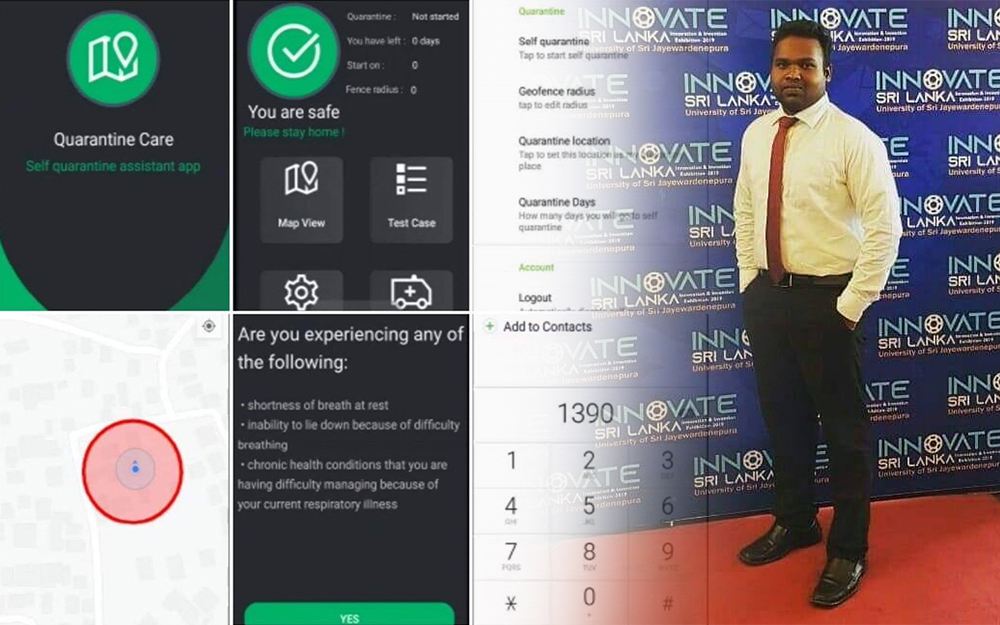 Japura Electrical and Electronic Engineering Student, Yashodha Lakshana Develops a Mobile App for Self Quarantine Process