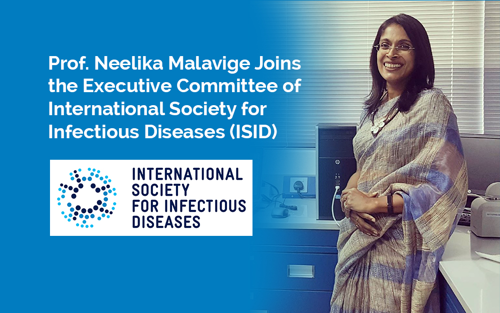 Prof. Neelika Malavige Joins The International Society for Infectious Diseases (ISID)