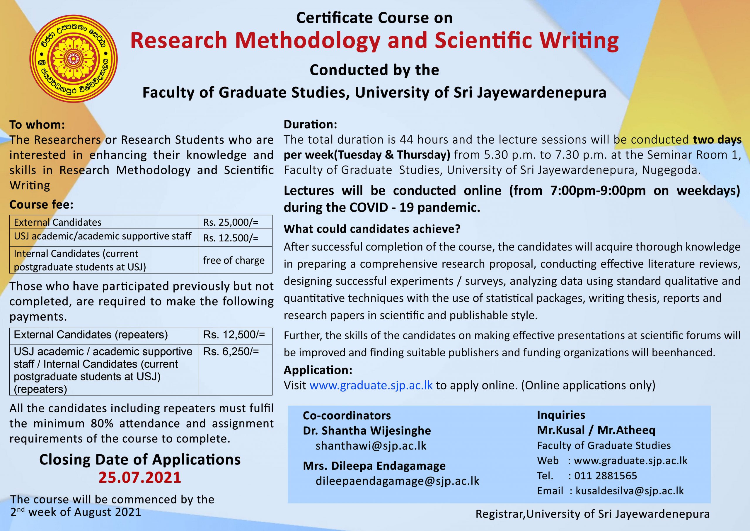 research writing courses