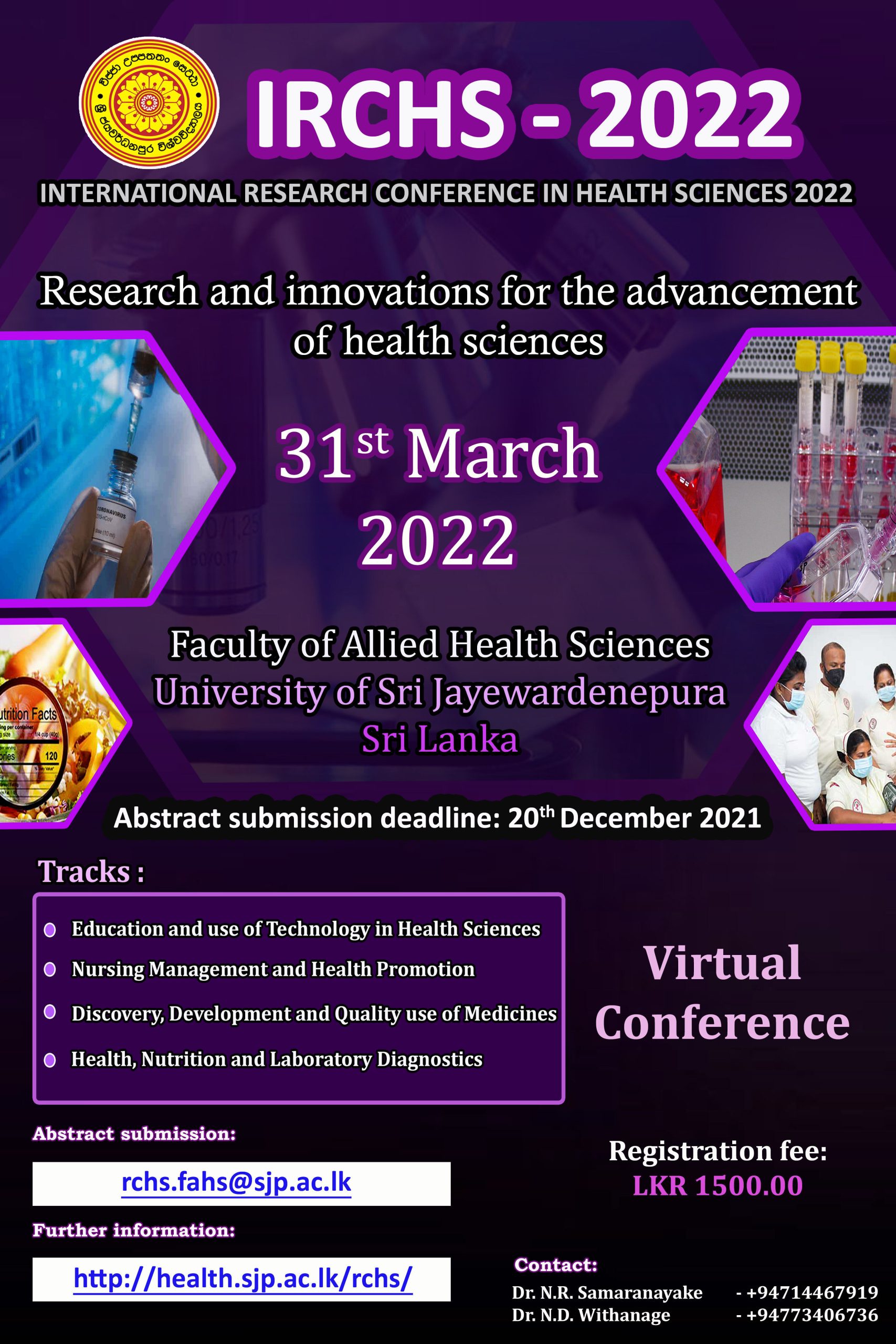 Abstract Submission International Research Conference in Health